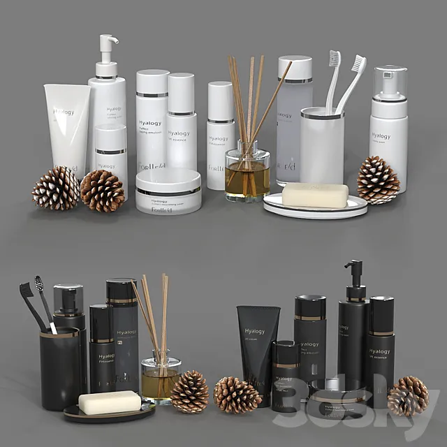 Makeup kit. 3D Model Makeup kit. 3D Model