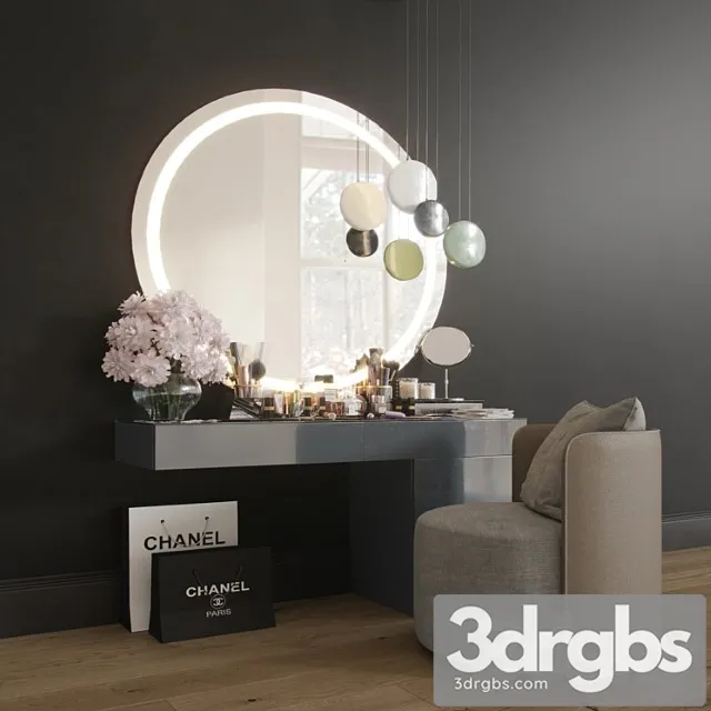 Makeup Toilet Ceiling Decorative Set Set 02 1 3D Model Download Makeup Toilet Ceiling Decorative Set Set 02 1 3D Model Download