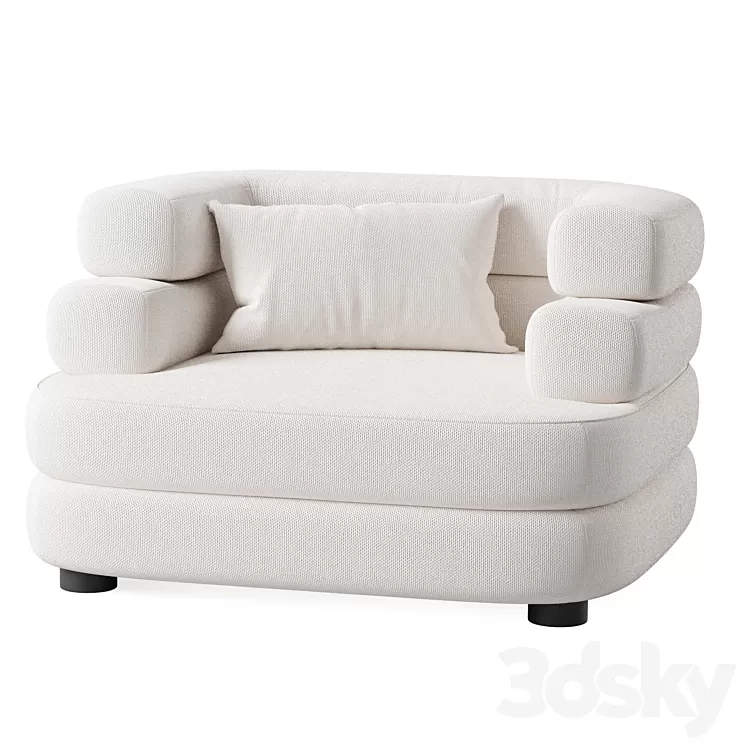 Malaga chair by eichholtz 3D Model Free Download