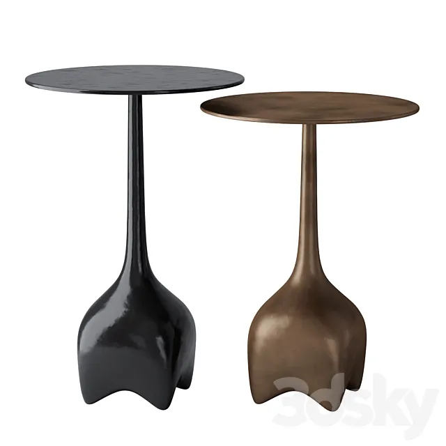 Malagana Side Table – Aguirre Design 3D Model