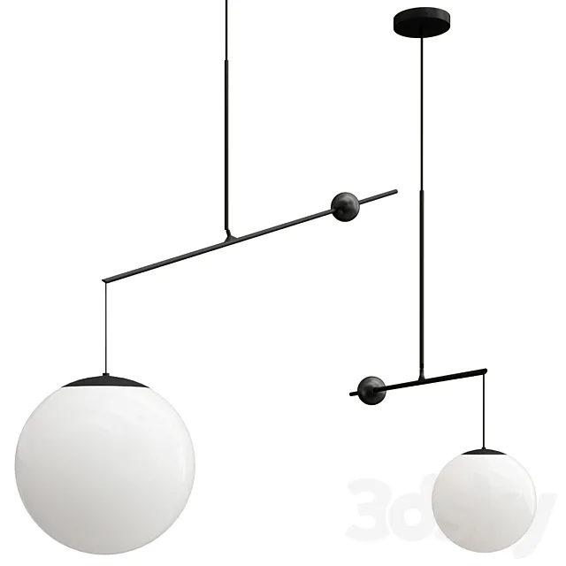 MALAMATA Pendant lamp By LUCEPLAN 3D Model MALAMATA Pendant lamp By LUCEPLAN 3D Model