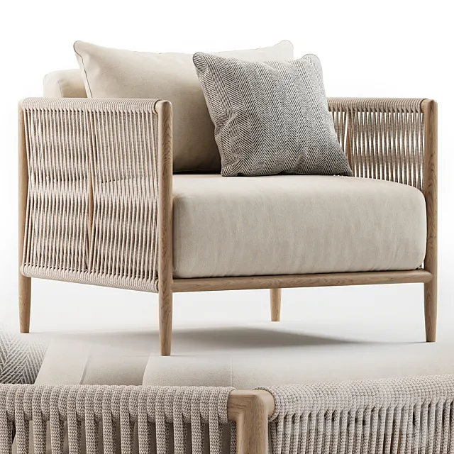 Maldives Lounge Chair Brown Jordan 3D Model Maldives Lounge Chair Brown Jordan 3D Model