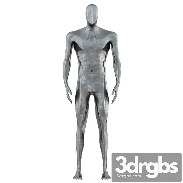 Male figurine made of metal Male figurine made of metal