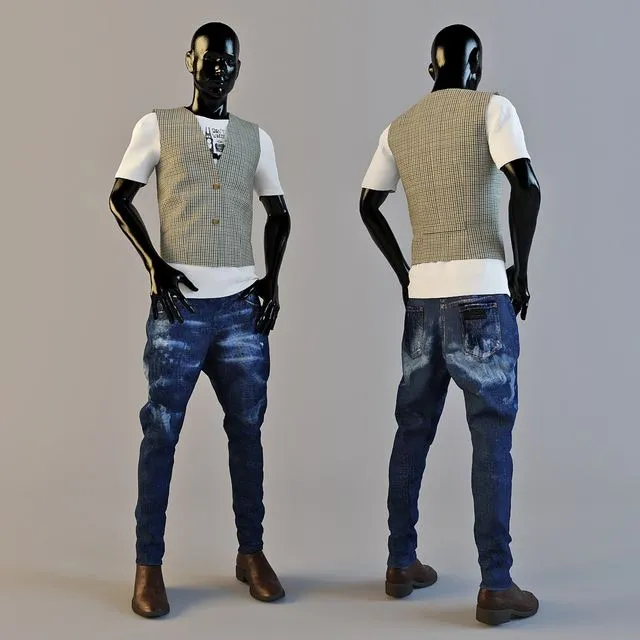 Male mannequin 3D Model