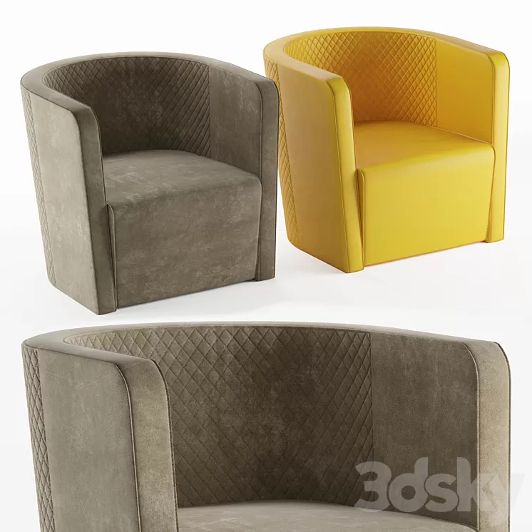 Malerba armchair red carpet collection (RC 508) 3D Model