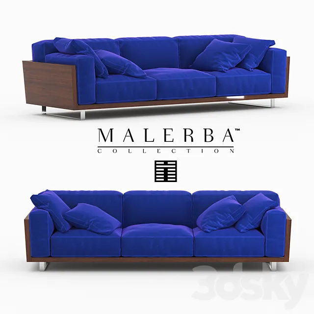 Malerba dresscode sofa. DC503 3DModel Malerba dresscode sofa. DC503 3DModel