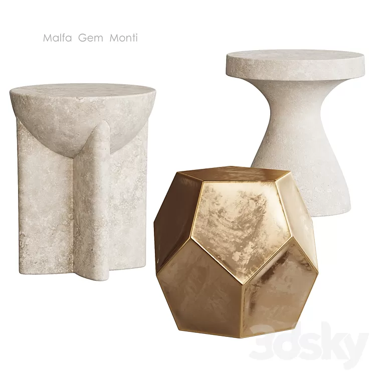 Malfa Gem Monti Gem table West Elm 3D Model Free Download Malfa Gem Monti Gem table West Elm 3D Model Free Download