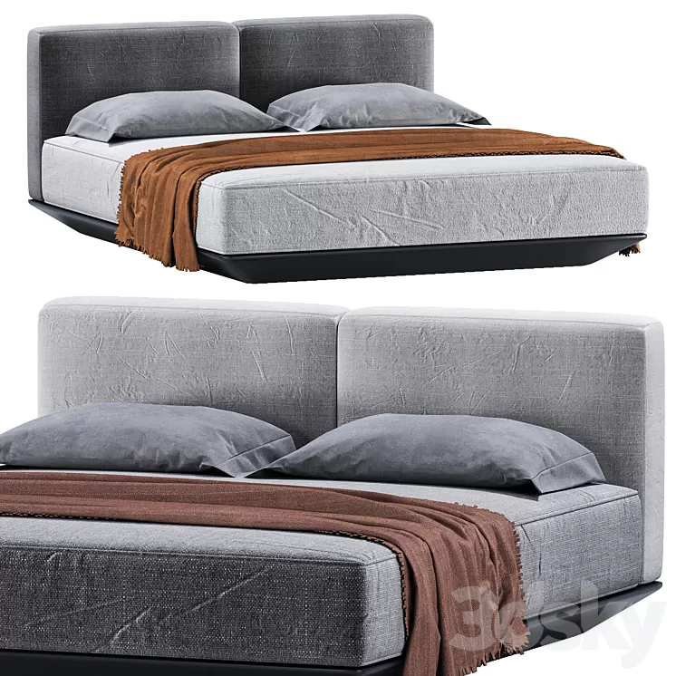 MALIA BED 3D Model Free Download