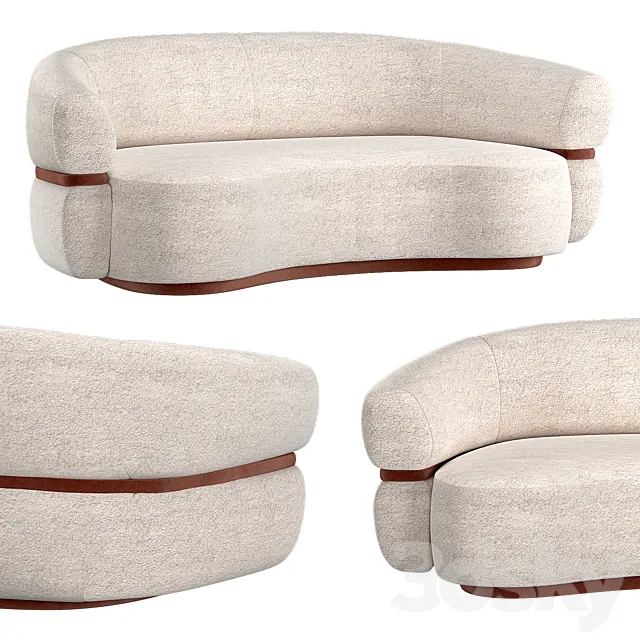 Malibu Round Couch 3DModel Malibu Round Couch 3DModel