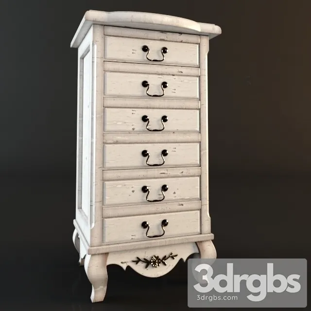 Malij Komod Drawer 3D Model Download