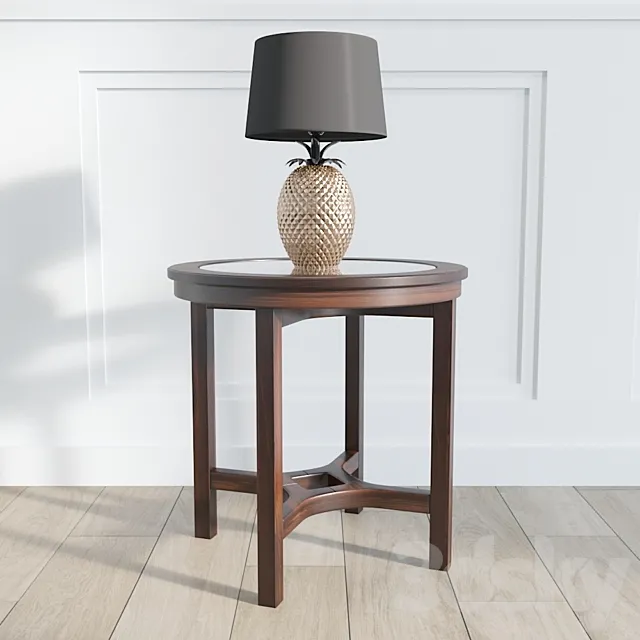 Malmo End Table_Lamp 3DModel