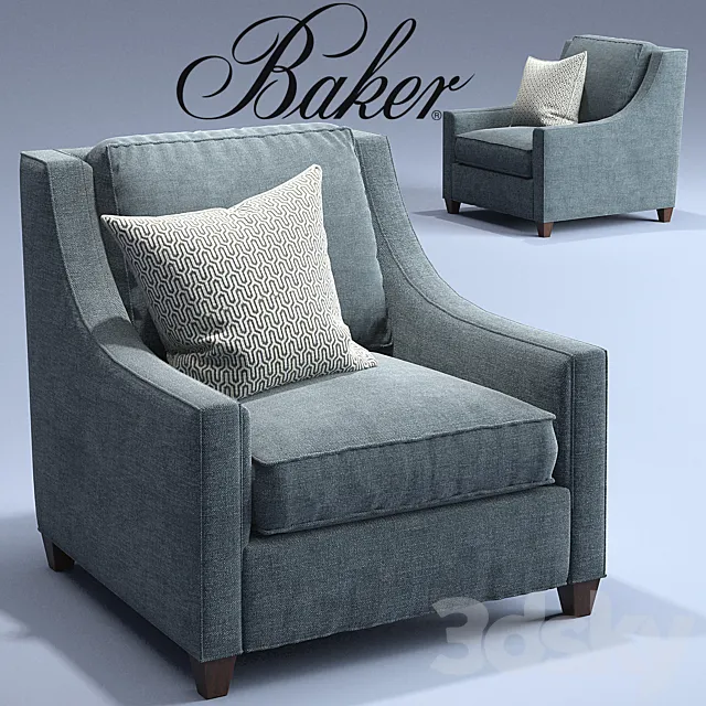 Malory Chair _Baker _Classics_Upholstery – 6604C_Berkley 3DModel