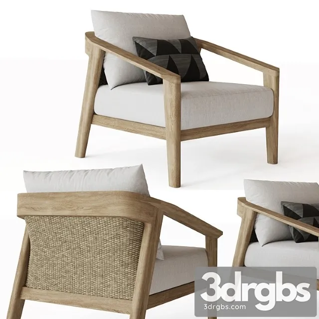 Malta teak lounge chair 3D Model Download Malta teak lounge chair 3D Model Download