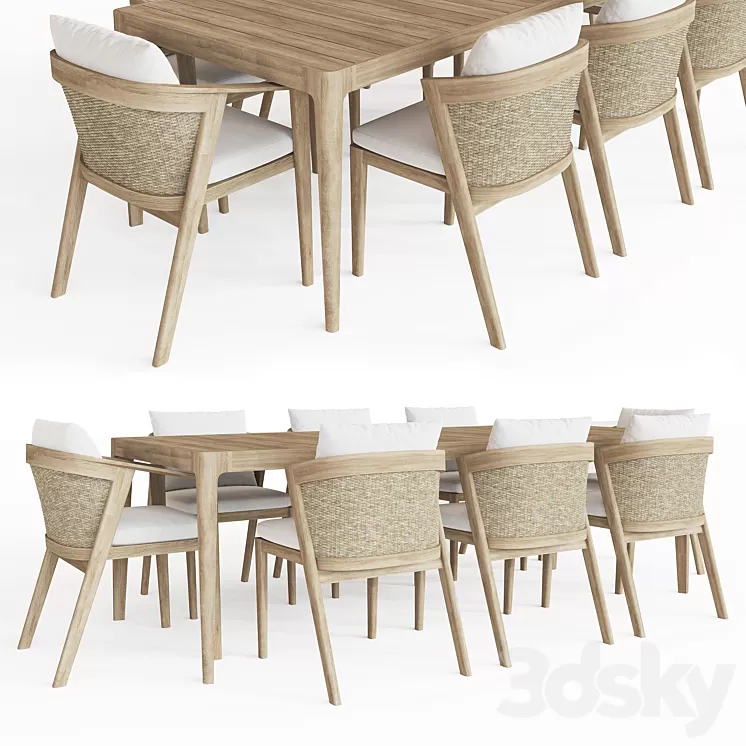 MALTA TEAK TABLE 3D Model