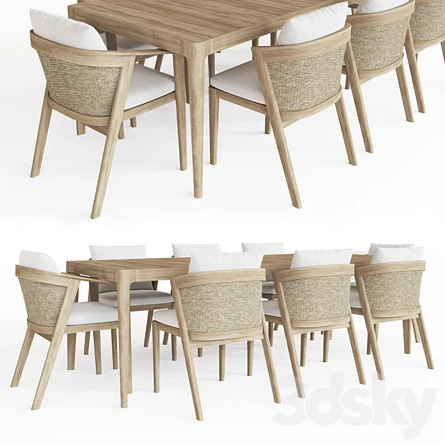 MALTA TEAK TABLE 3DModel