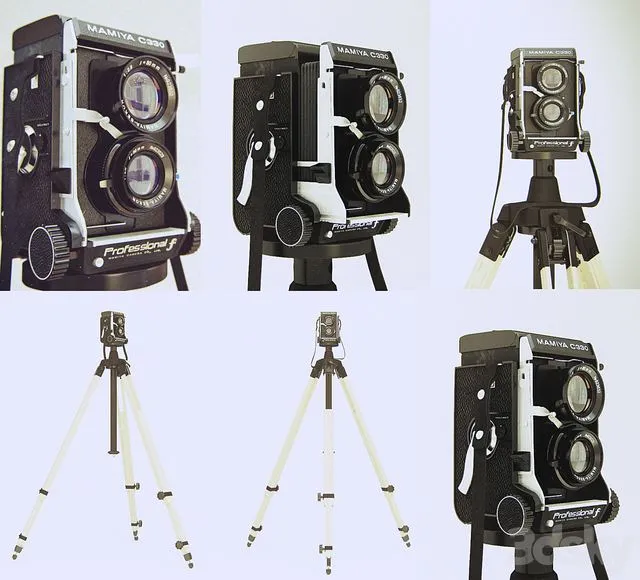 mamiya c330 3D Model