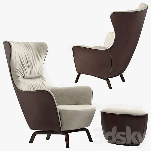 Mamy blue poltrona frau 3DModel