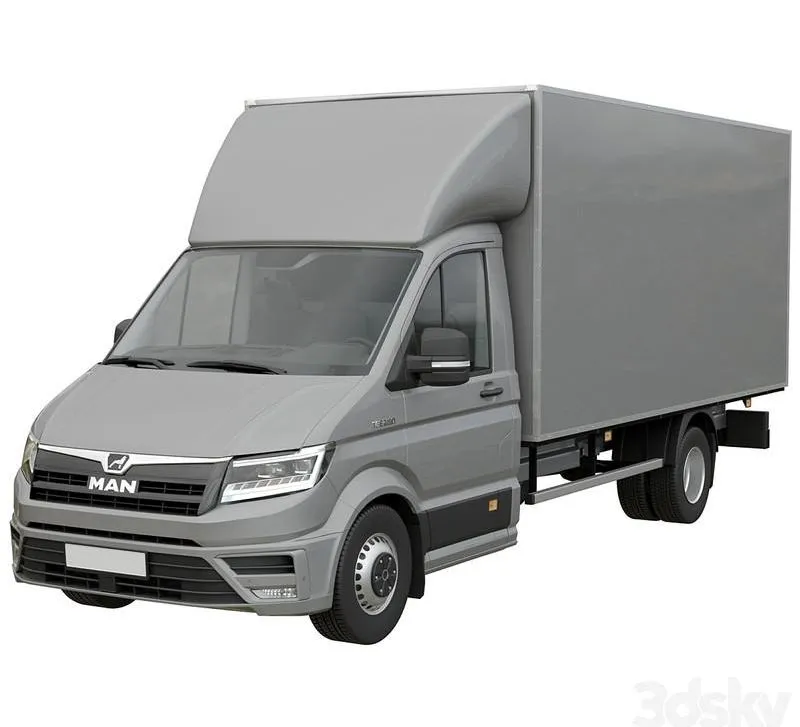 MAN TGE 6.180 MAXI isothermal van 3D Model