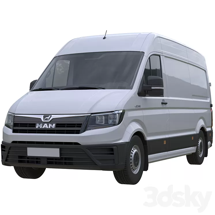 MAN TGE van 3D Model Free Download
