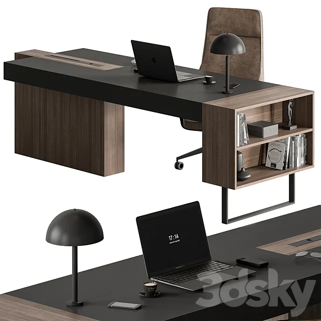 Manager Set – Office Furniture 467 3D Model
