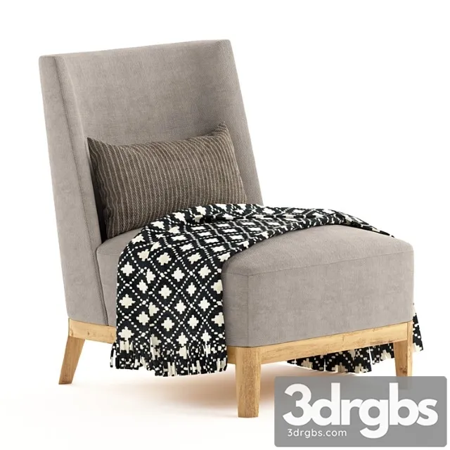 Mandarin Lougne Chair Christian Liaigre 3D Model Download Mandarin Lougne Chair Christian Liaigre 3D Model Download