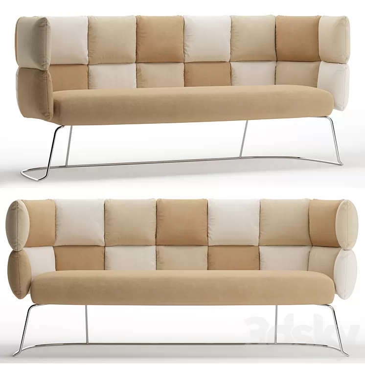 Manerba Undecided Sofa 3D Model Manerba Undecided Sofa 3D Model