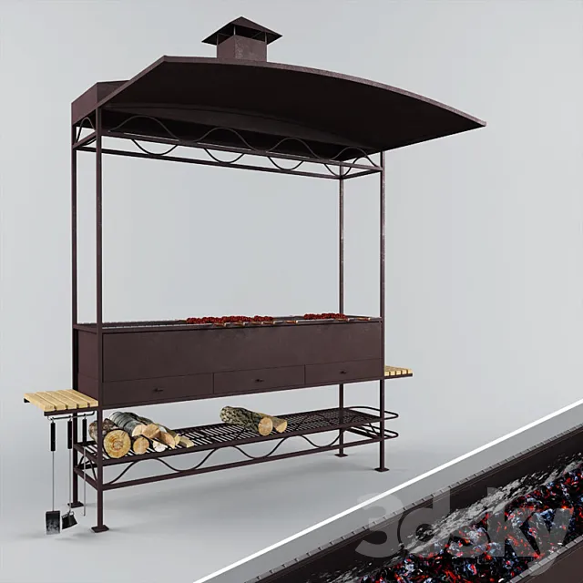 Mangal forged 3D Model Mangal forged 3D Model