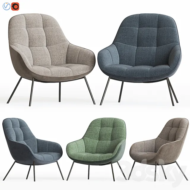 Mango Lounge Chair Oopenspace 3D Model Mango Lounge Chair Oopenspace 3D Model