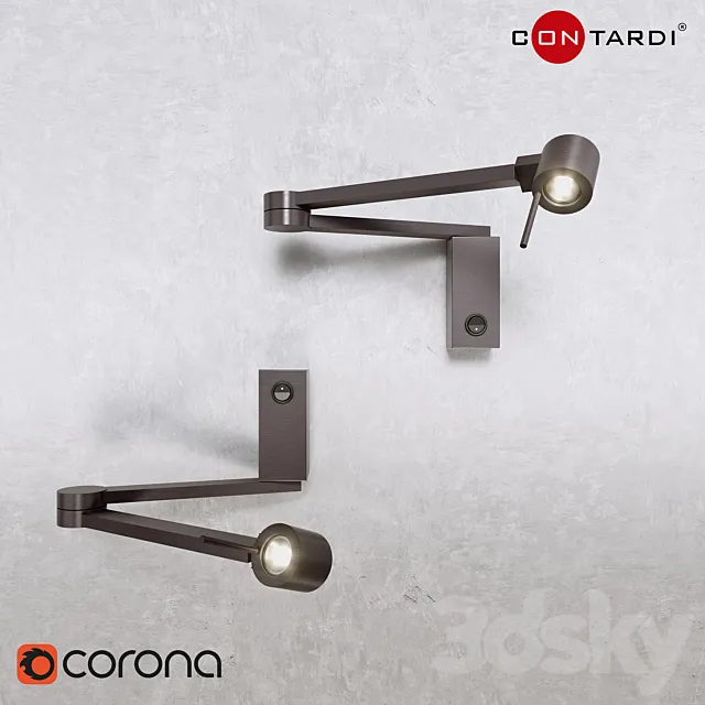 Manhattan Lamp – Contardi (Rigged Model) 3D Model Manhattan Lamp – Contardi (Rigged Model) 3D Model