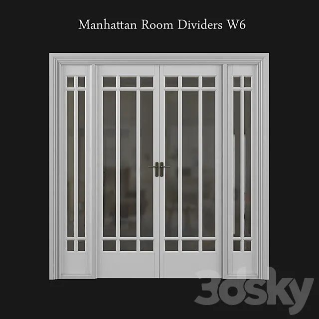 Manhattan Room Dividers W6 3D Model