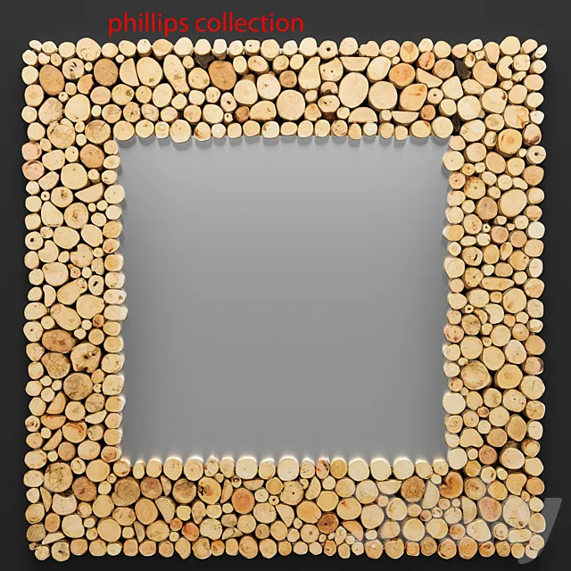 Manila Mirror timber wooden decor eco eco-design 3D Model