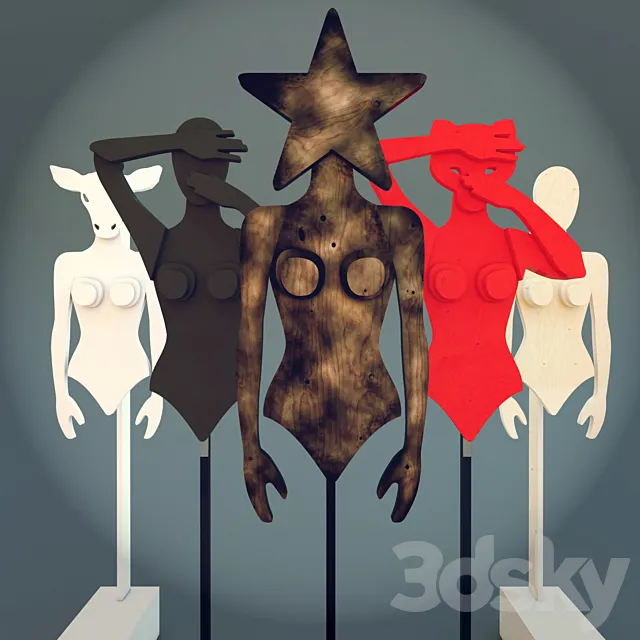 mannequins Archpole 3DModel mannequins Archpole 3DModel