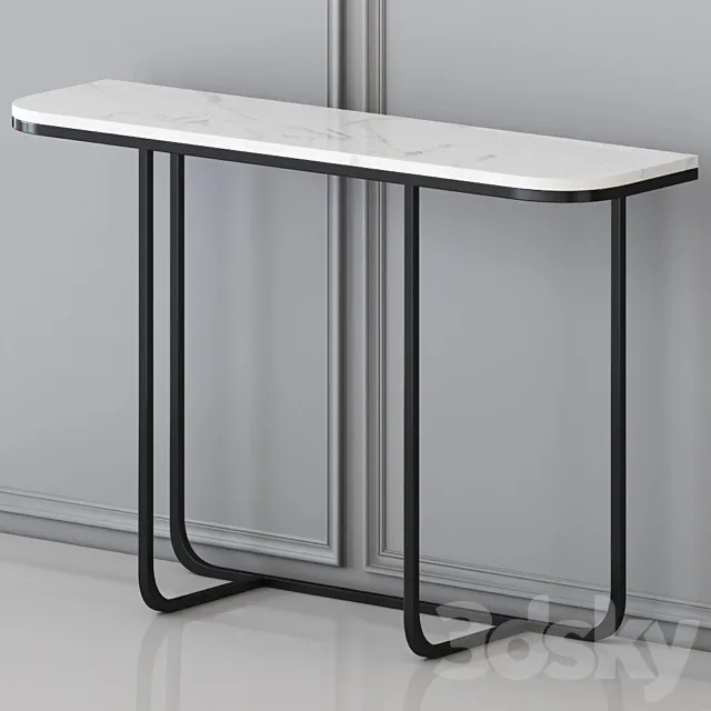 Manor Park black – console table 3DModel