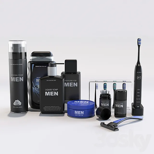 Man’s set for a bathroom 3D Model