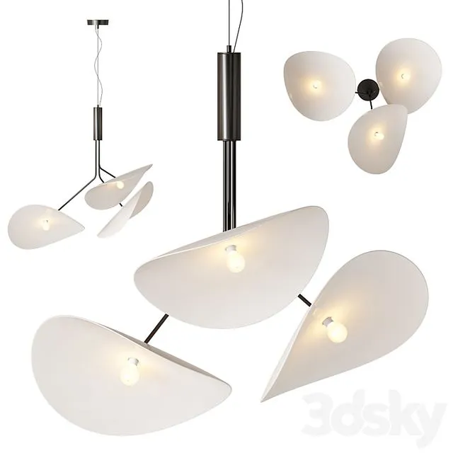 MANTA TRIPLE Pendant Light 3D Model