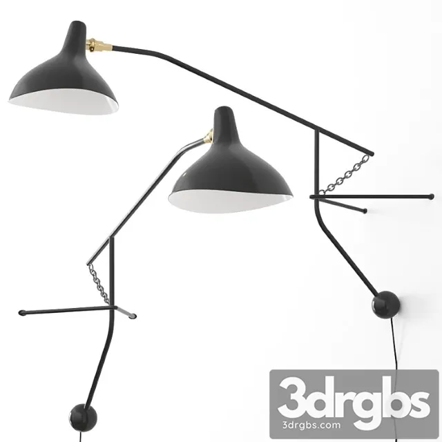 Mantis bs2 bl wall light by dcw e?ditions Mantis bs2 bl wall light by dcw e?ditions