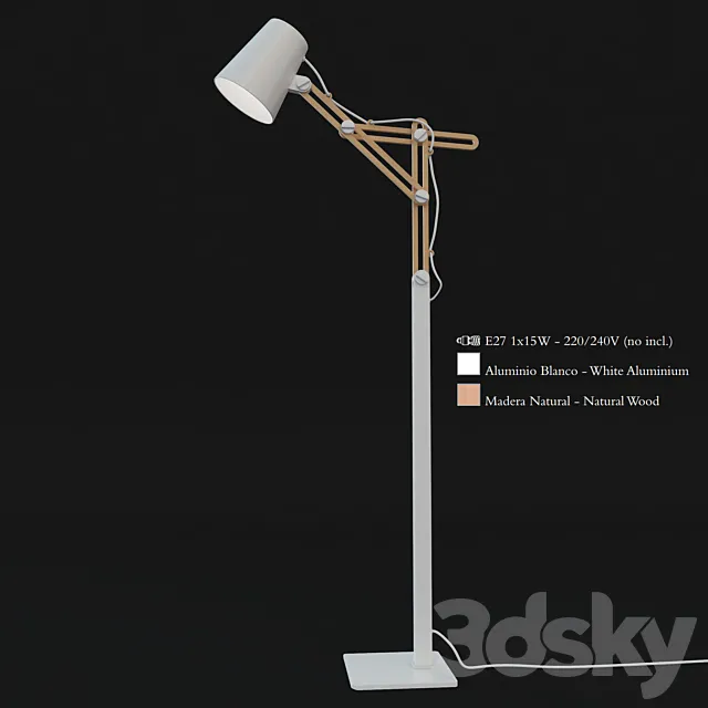 Mantra Looker Floor Lamp 3D Model Mantra Looker Floor Lamp 3D Model