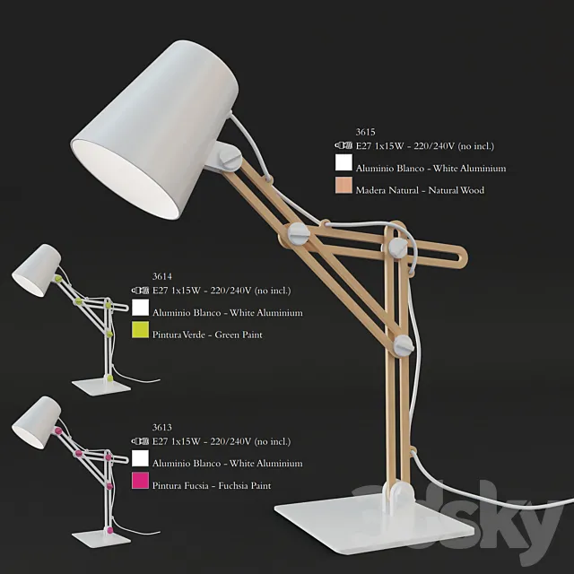 Mantra Looker Table Lamp 3DModel