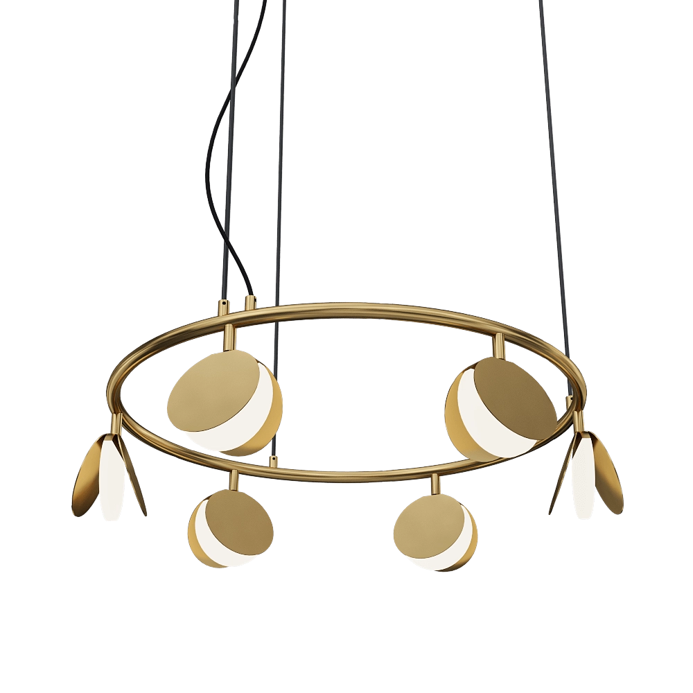 Mantra – Pendant chandelier Shell 7262 3D Model Mantra – Pendant chandelier Shell 7262 3D Model