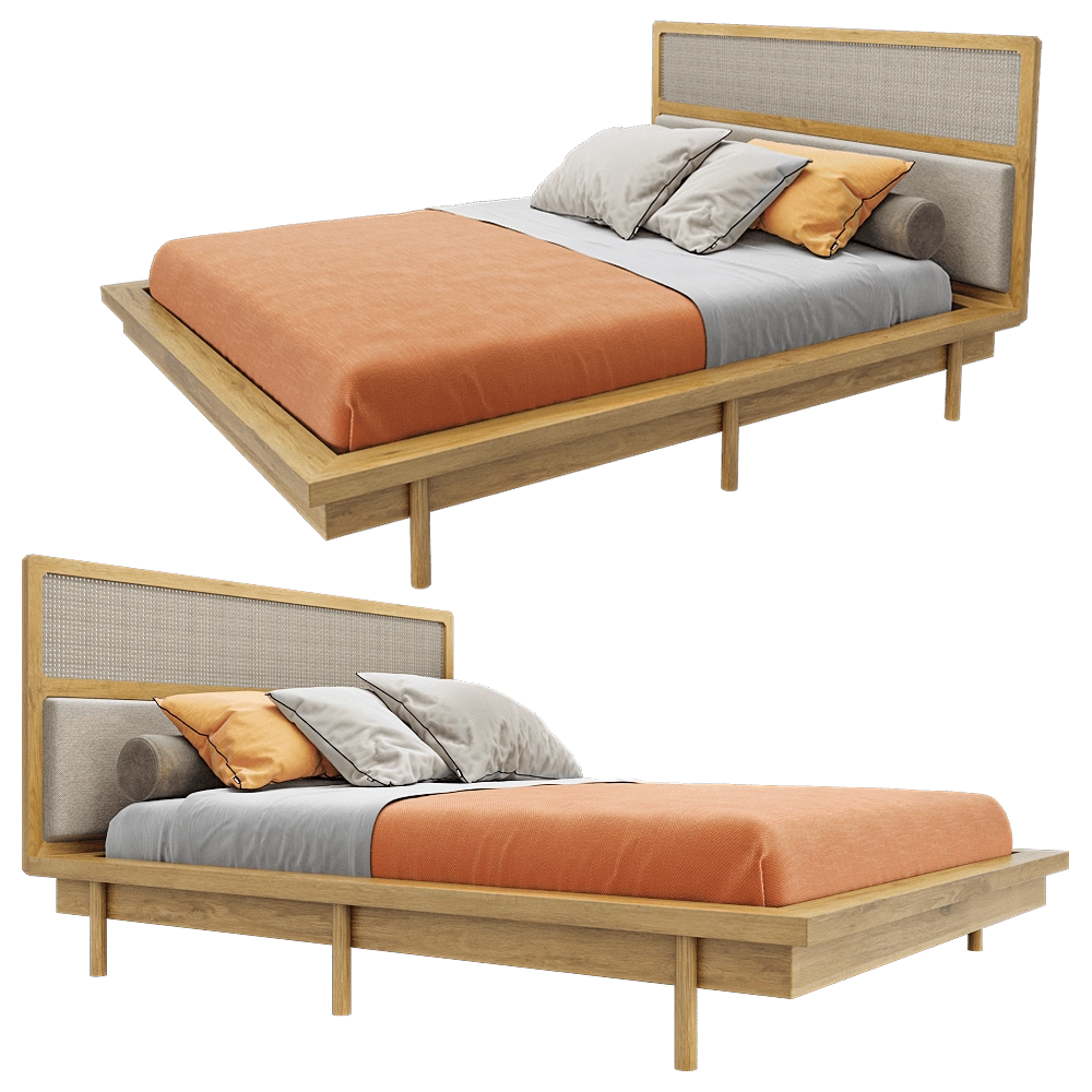 Manual mode – Bed Rattan 3D Model Manual mode – Bed Rattan 3D Model