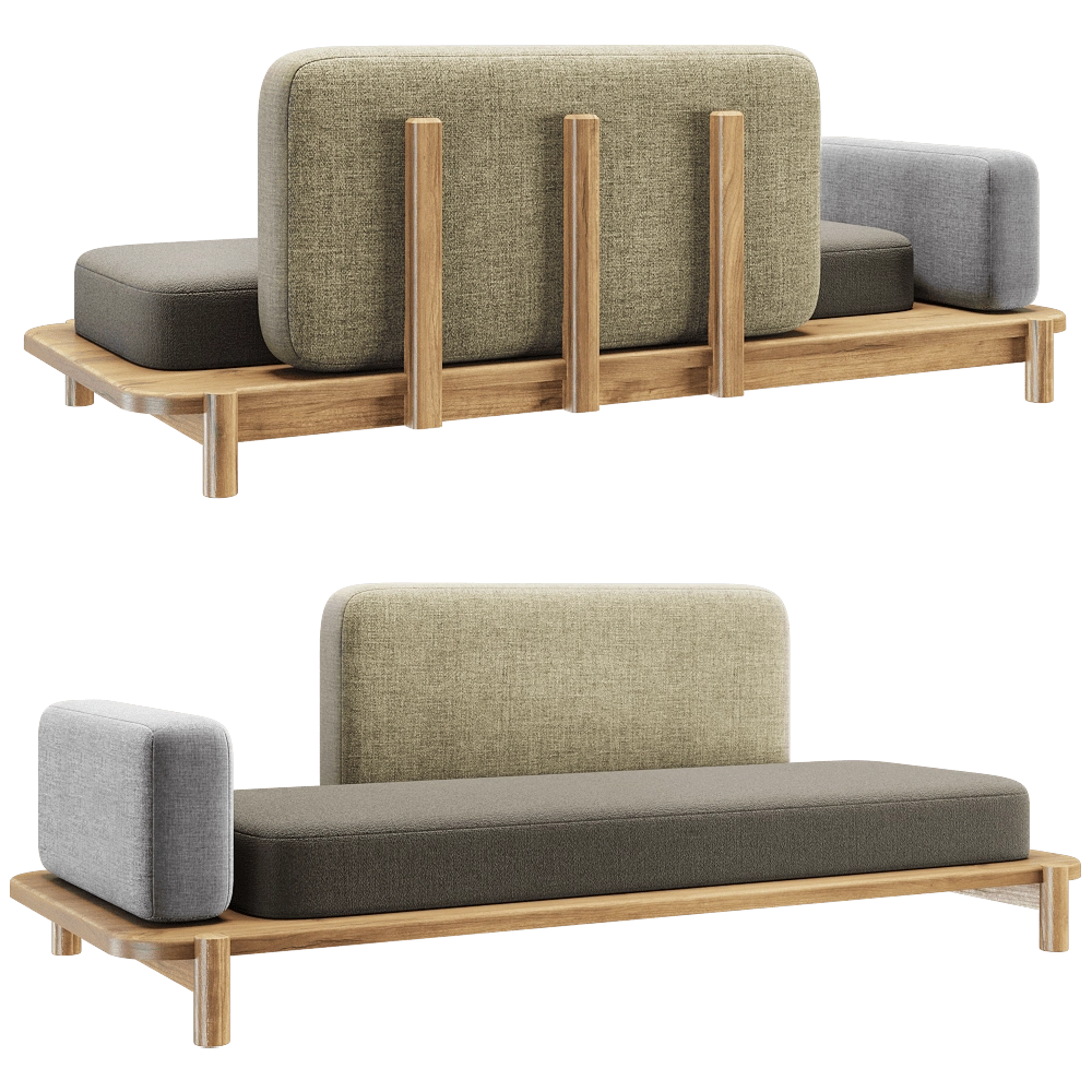 Manual mode – Daybed Triple 3D Model Manual mode – Daybed Triple 3D Model