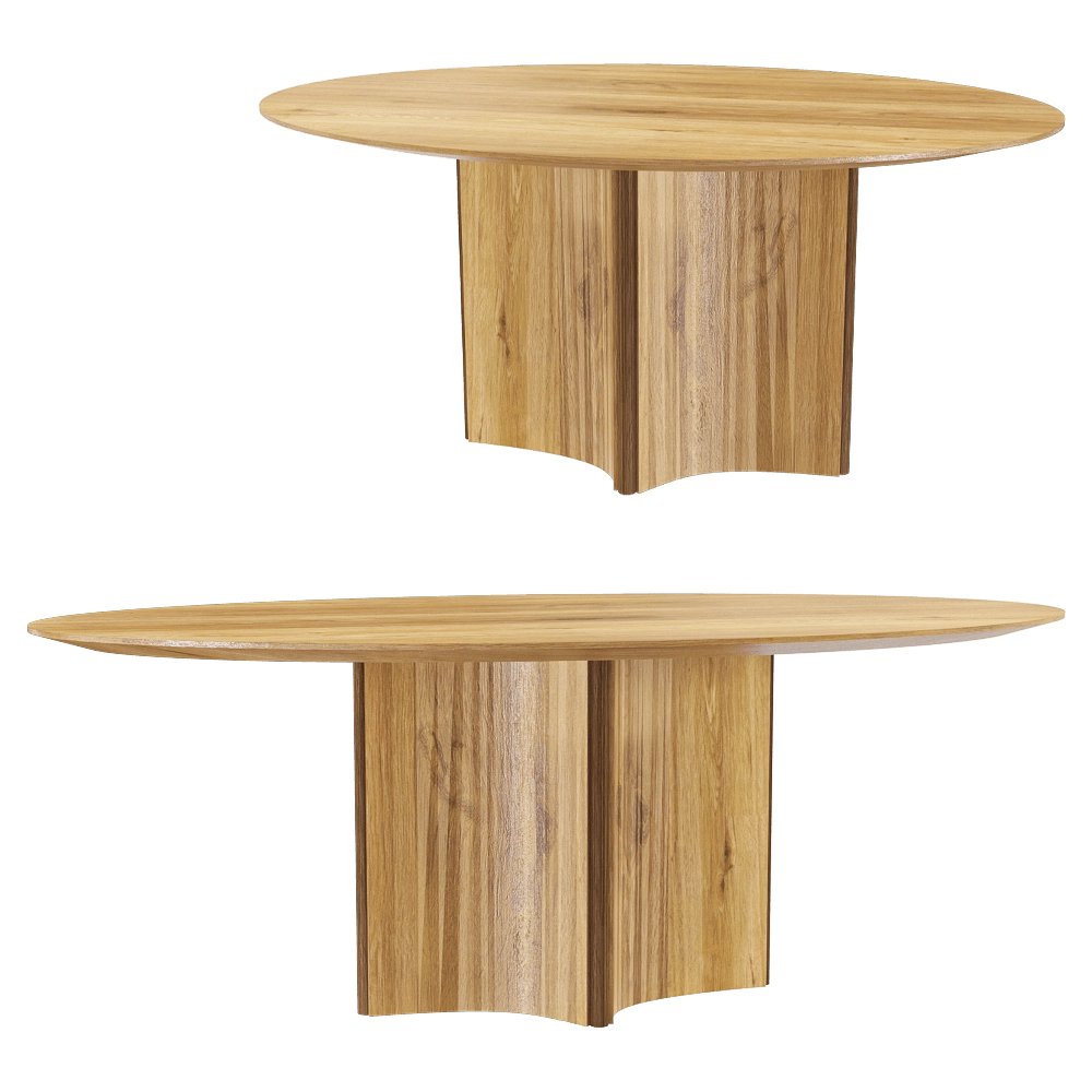 Manual mode – Dining table Curve 3D Model Manual mode – Dining table Curve 3D Model