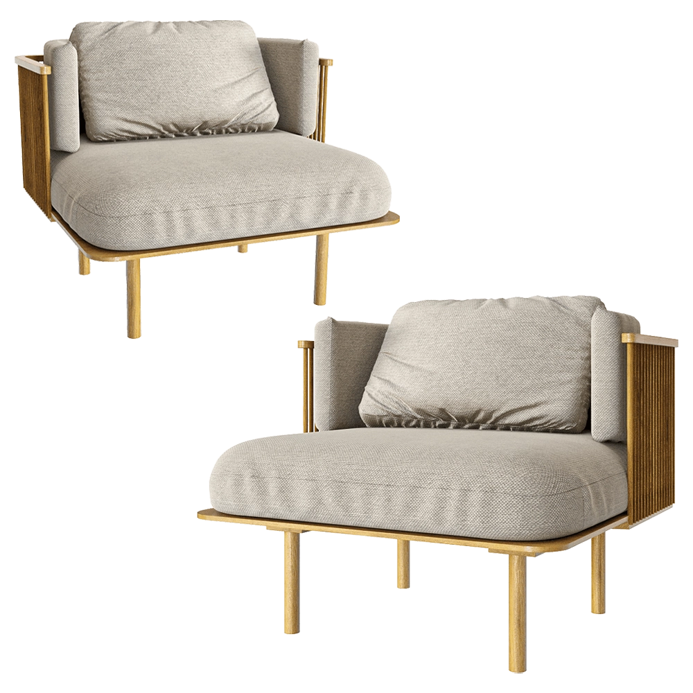 Manual mode – Lounge chair Forest 3D Model Manual mode – Lounge chair Forest 3D Model