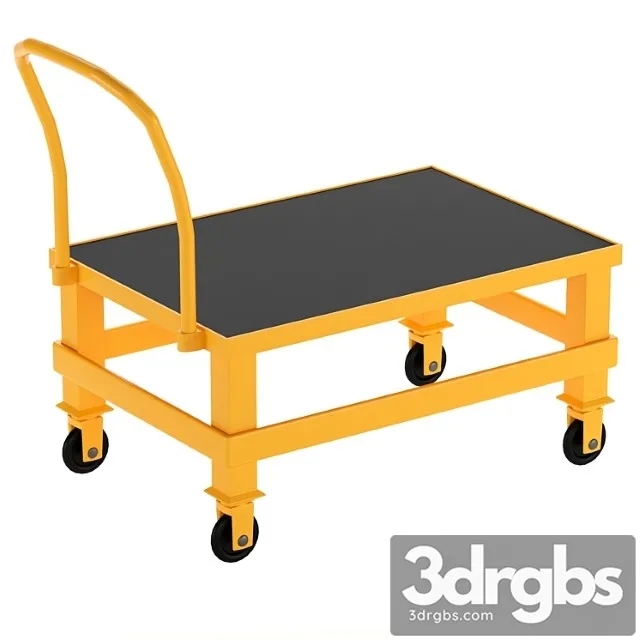 Manual platform trolley 3D Model Download
