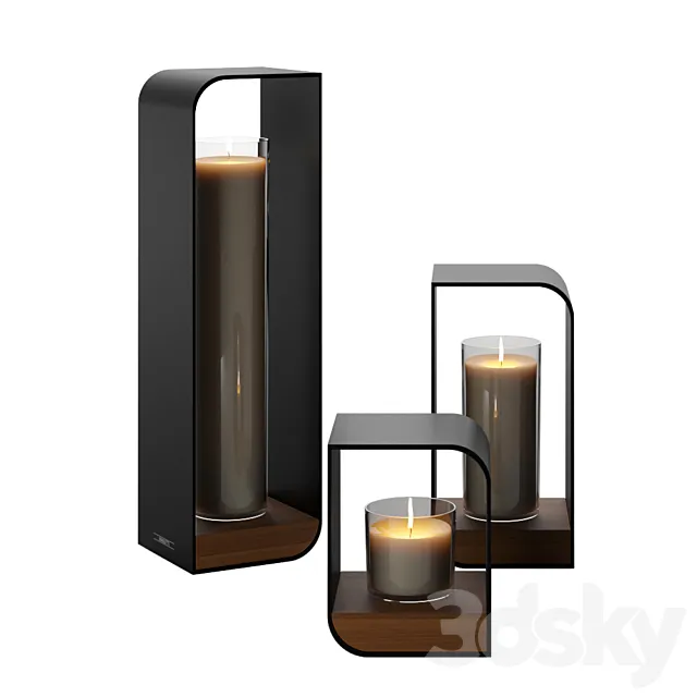 Manutti – Candle Holder 3D Model Manutti – Candle Holder 3D Model