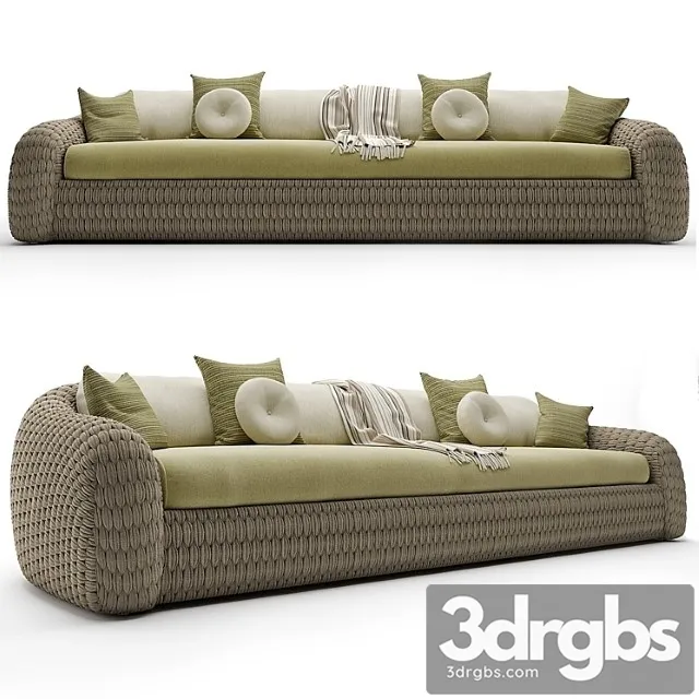 Manutti kobo sofa 2 3D Model Download