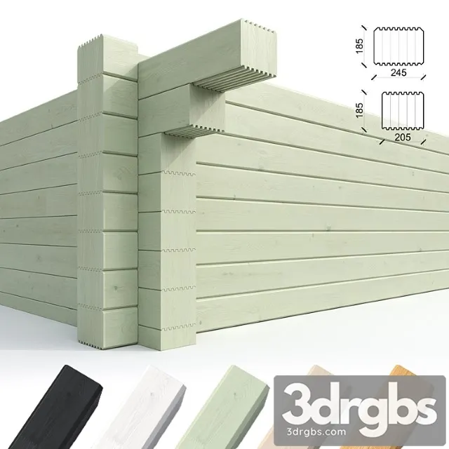 Maple Bar Painted And Natural H 3D Model Download