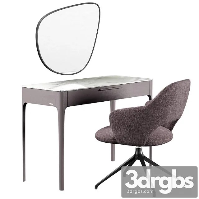 Mara Dressing Table Roma Furman Armchair 2 3D Model Download