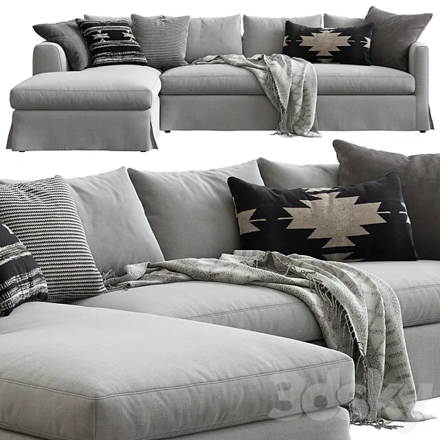 Marac _ Metro Sofa Chaise Longue 3DModel Marac _ Metro Sofa Chaise Longue 3DModel