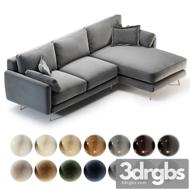 Marais sofa 2 3D Model Download